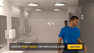 A Life Worth Living - Gameplay - Roleplay - Public Toilet Gloryhole Blowjob in Front of Husband