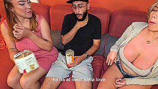 I fuck my best friends husband without her knowing and she leaves the milk on my huge tits