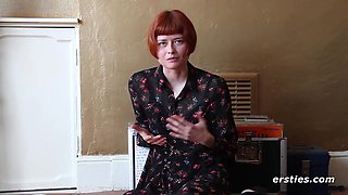 Hot Redhead Films Her First Solo Video