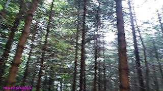 Hot Handjob in the Car, Sexy Handjob and Hot Blowjob in the Forest..cumshot on My Soft Tits