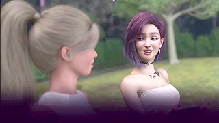 Cartoon fantasy, 3d animation, perfect body