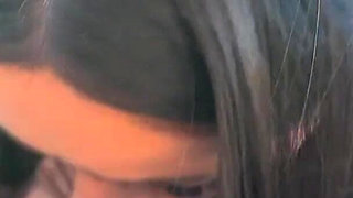 Unknown Girl Eats My Cock in Public - Green Eyes Cumshot on the Face