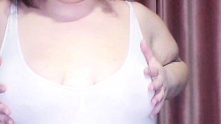 BBW White Chick Big Boobs Cam Play