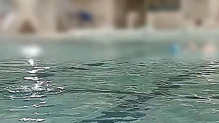 Japanese Mature Woman at the Pool