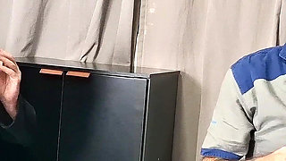Wife Shows off for the Coach Behind Her Cuckold Husband's Back!