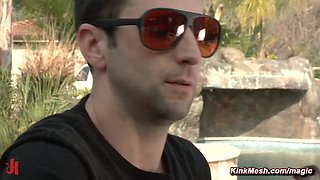 Muscular debt collector fucks mom in bondage