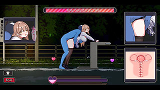 Busty Shop Clerk Adult Encounter - Pixel Hentai Game Scenes