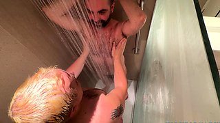 DILFs Erotic Shower Tickle Fun