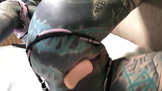 Horny Alternative Tattooed Girl Shows Her Sex Toys With Ass Plug In