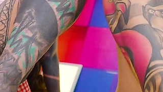 Alternative Costume Anal 4-some - 2 on 2 Double Penetration, Facefucking and Facial Cumshot Action