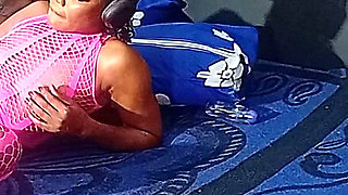 Bad Bitch in Pink Pantyhose Rides Huge Cock
