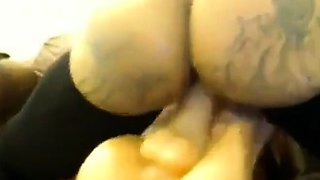 Tattooed Webcam Girl Fists Herself in All Holes