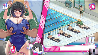 EP-2 "Lifeguard holic gameplay! NTR HENTAI GAME! I gave a cheating gf private swimming lessons!