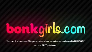 Hairy Girl Fucks Her Monster Dildo