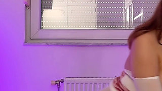 Cum with Easter Bunny. Dirty Dildo Play, Blowjob & Footjob