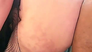 Big Booty Latina Takes on 2 Chocolate B*asts