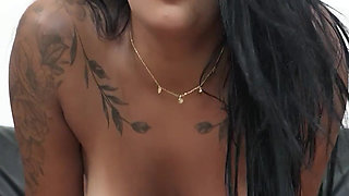 German Scout - Brown Skin Inked Molly Lollipop Pick up for First Casting Fuck in Berlin