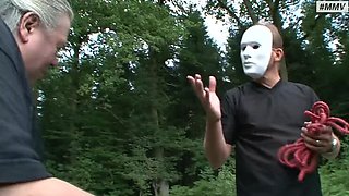 German Teen Slave Outdoor BDSM Hardcore Rough Bondage