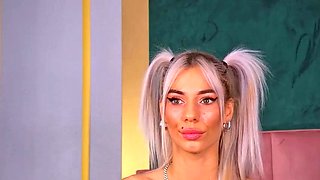 Blonde Teen Solo Masturbating On Webcam