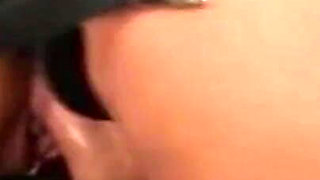 Dildo and cock double penetrated threesome
