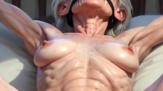 Old Granny Helpless in Bondage - Horny Loose Pussy Craving Fuck