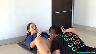 Big Ass Latina Fit Got a Huge Load After Working Out!