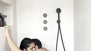 My Busty Girlfriend Yasmina Khan Gets Hot in the Shower and Gets All My Milk Out of Me