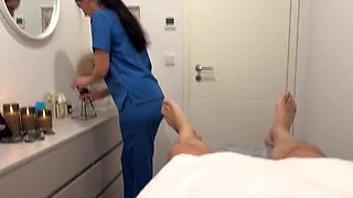 Eva Keks Hot Nurse Gives Intimate POV Massage & Deep Throat Blowjob
