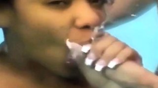 Black Beauty Blows 2 Big Cocks Underwater