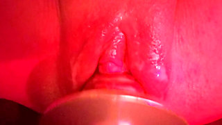 Whore with a cum filled swollen pregnant cunt