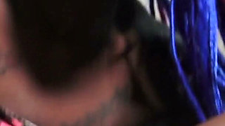 Ebony Teen Pearl Teasing with Dildo and Chocolate
