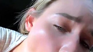 Ema Novak blowjob in the car