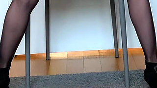 Part 2 - the Wife Married and She Made a Peeking Show to Her Boss and Strip in Office