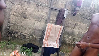 Caught Fucking Big Ass Step Sister in the Backyard Because Mon Will Come in From the Main Door