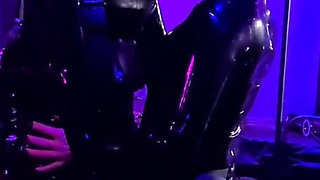 Fucking the suspended slave