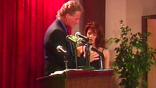 Seductive President Devours His Hot Brunette