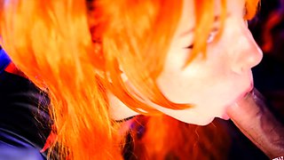 Sloppy Blowjob and Pussy Creampie. Evangelion Asuka Langley
