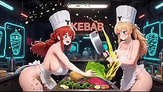 Noirs Funny AI Kitchen Cartoon