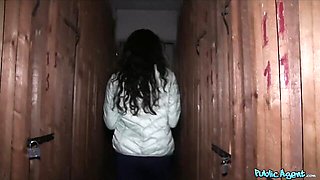 Pin-up Francesca DiCaprio's outside trailer