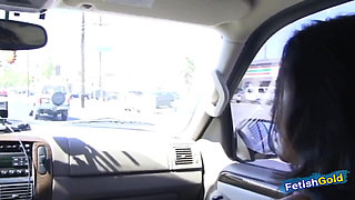 Asian beauty drilled hard by a big white cock to get her car fixed