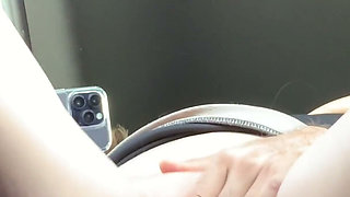I Suck My Boyfriend's Cock in My Friend's Car and Then He Cum Inside Me