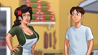 Summertime saga, anime porn, mommy