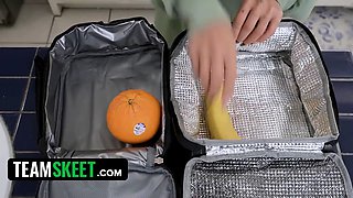 If you don't tell your step-dad i fucked the neighbour, i'll let you adorn my face with your jizz