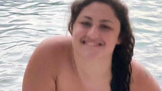 Euro amateur outdoor masturbation