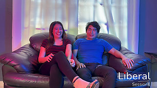 Swinger Couple Doing Threesome with Petite 19 Years Old Girl