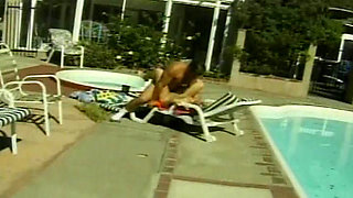 Poolside fuck with stunning blonde pornstar
