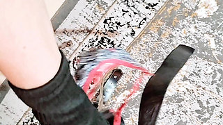 Smoke & Ash Slave Training Trampled Under High Heels