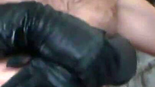 Dominating chaining whipping masked guy