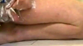 Blonde petite and small penis bondage humiliating