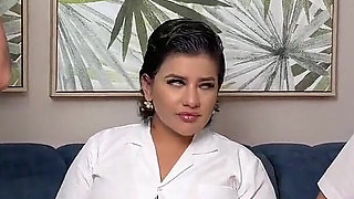 I Lose My Virginity to My Boyfriend and My Stepmother Joins in for a Rough Threesome - Naty Delgado